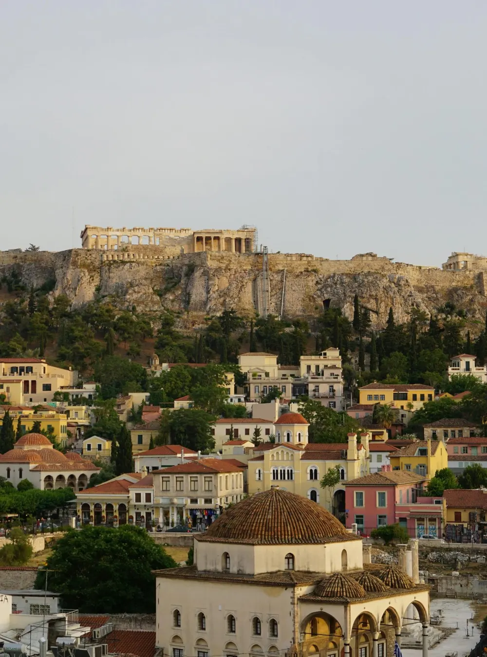 Athens and the Acropolis in Attica